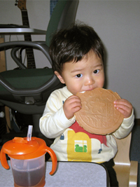 今日のおやつも石割桜
